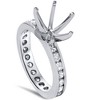 Pompeii3 1 1/2ct Diamond Eternity Engagement Setting Mount Ring - 3 of 4