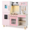 Costway Kitchen Playset for Kids with Realistic Lights & Sounds Range Hood Stove Grill - 2 of 4