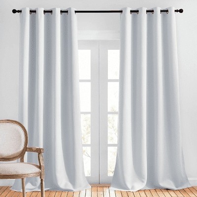 NICETOWN Grommet Top Blackout Curtains, Thermal Insulated Noise Reducing Window Drapes (Set of 2)
