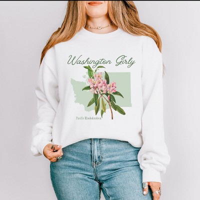 Simply Sage Market Washington Girly Flower Sweatshirt
