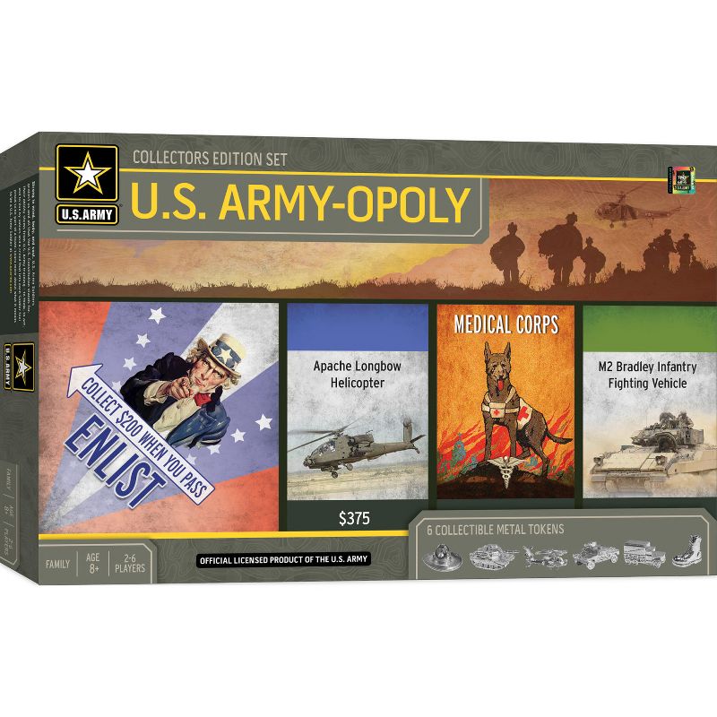 MasterPieces Opoly Family Board Games - U.S. Army Opoly, 2 of 7