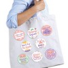 Big Dot of Happiness Pajama Slumber Party - 3 inch Girls Sleepover Birthday Party Badge - Pinback Buttons - Set of 8 - 2 of 4
