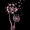 Junior's Design By Humans Cute Flamingo Dandelion Flower By JeilJersey T-Shirt - 2 of 2