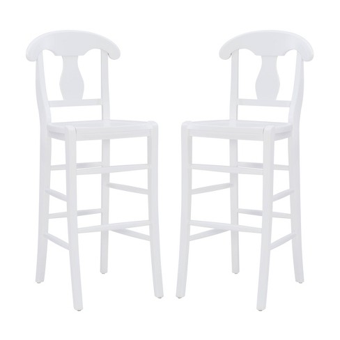 White plastic bar stools best sale with backs