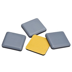 Unique Bargains Self-adhesive Square Chair Leg Protectors for Carpet Hardwood Floors - 1 of 4