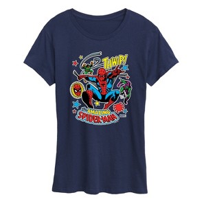 Women's - Marvel - Stickers Style Short Sleeve Graphic T-Shirt - 1 of 4