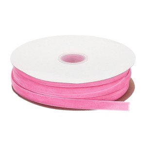 Unique Bargains Soft Single Face Spool Silky Velvet Ribbon for Bouquets DIY Gift Craft - 1 of 3