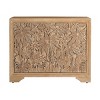 Treasure Trove Accents 2 Door Cabinet Carrabelle Light Natural: Mango Wood, Divided Storage, No Assembly Required - 2 of 4