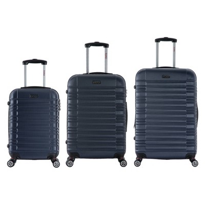 navy luggage set