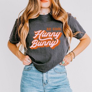 Simply Sage Market Women's Be Cool Hunny Bunny Short Sleeve Relaxed Fit Cropped Tee - 1 of 4