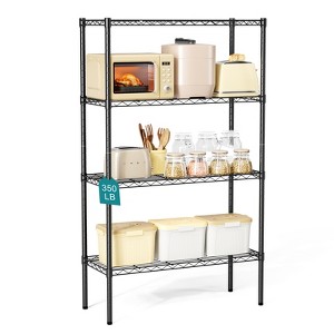 DOMETOUR Adjustable Storage Shelves, Storage Shelving Unit Metal Wire Racks, Heavy Duty Standing Shelf Organizer for Kitchen Pantry Garage - 1 of 4