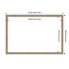Amanti Art 26"x38" Woodgrain Stripe Mocha Framed Magnetic Dry Erase Board - 4 of 4