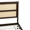 CAVINAS Full Size Bed Modern Wooden Bed Frame with 2 Storage Drawers and Rattan Headboard for Bedroom - 4 of 4