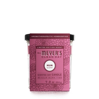 Mrs. Meyer's Clean Day Fall Large Soy Candle - Mum - 7.2oz