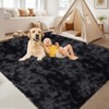 TROPOW Large Fluffy Living Room Area Rug Soft Plush Bedroom Throw Carpet Modern Solid Color Shaggy Rug Non Slip Non Shedding Fuzzy Faux Fur Area Rug - 4 of 4