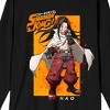 Shaman King Hao Asakura Crew Neck Long Sleeve Men's Black Tee - 3 of 3