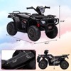 12V Kids Ride on ATV, Battery-Operated Car for Toddlers, High/Low Variable Speed Ride on Electric Vehicle with LED Light,Music,USB - 3 of 4