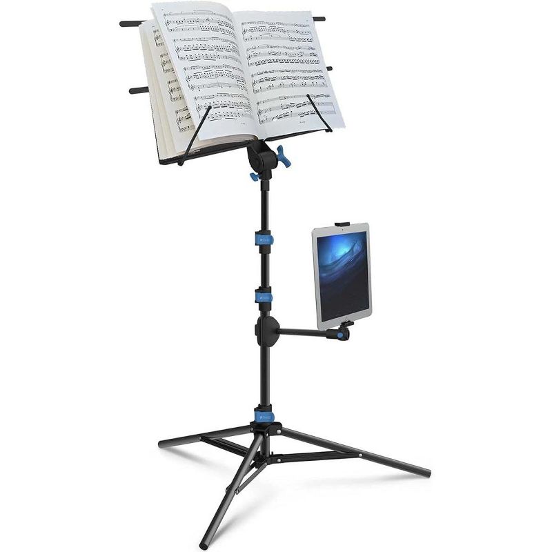 IA Stands Folding Music Sheet Stand with Interchangeable Tablet Holder, 1 of 7