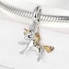Horse Pony Charm  for Women European Style Gold Plated Sterling Silver Ginger Lyne Collection - 3 of 4