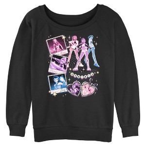 Juniors KPop Demon Hunters Huntrix Cute Instant Film Portrait Sweatshirt - 1 of 3