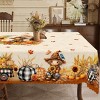 LOVEVOOK Fall Tablecloth, Thanksgiving Tablecloth, Pumpkin Table Cloth, Autumn Harvest for Christmas, Holiday, Birthday, Harvest - 3 of 4