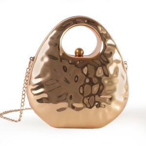 Metal Clutch Evening Bag for Women Elegant  Gold Handbag Purse for  Evening Wedding Party Prom - 1 of 4