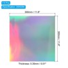 Unique Bargains Metallic Iridescent Mirror Paper Foil Board Reflective Holographic Cardstock 10 Pcs - 2 of 4