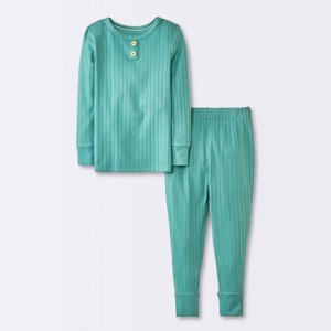 Toddler 2pc Snug Fit Long Sleeve Ribbed Pajama Set - Cloud Island™ - 1 of 4