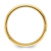 Black Bow Jewelry 6mm 14K Yellow Gold Brushed Flat Ridged Edge Comfort Fit Band - 2 of 4