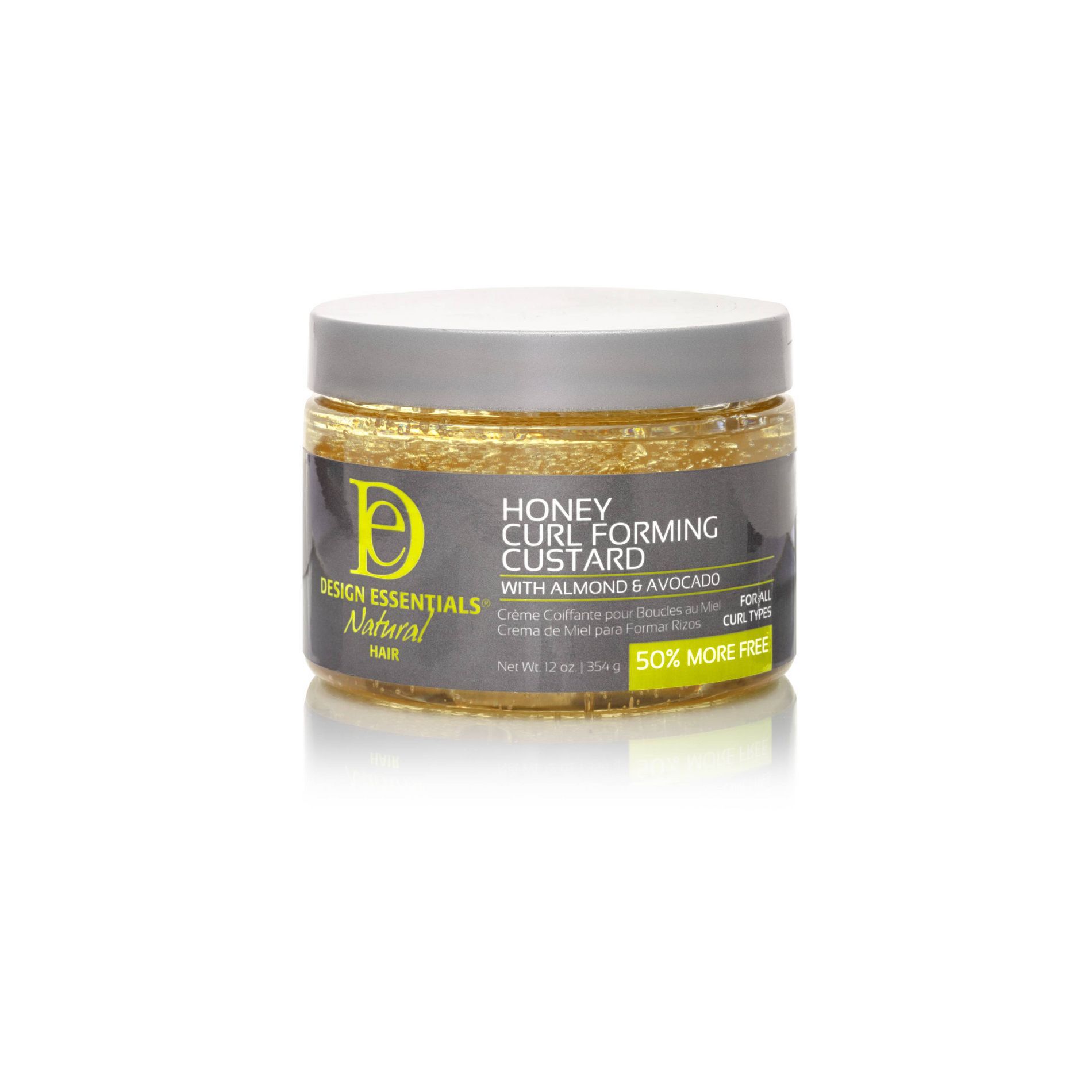 Design Essentials Almond Avocado Curl Custard - 12oz: Shine Enhancing, Textured Hair, Curl Enhancers, Gel