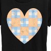 Women's - Instant Message - Patchwork Quilt Heart Short Sleeve Graphic T-Shirt - 2 of 4