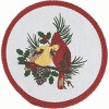 Park Designs Holiday Cardinal Love Braid Placemat 15"  Set Of 4 - 2 of 4
