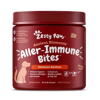 Zesty Paws Ancient Elements Allergy Immune Supplement Bites - Bison - 90ct