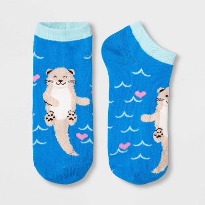 Women's Otter Low Cut Socks - Xhilaration™ Blue 4-10