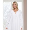 ADR Women's Cotton Nightgown, Long Sleeve Poet Nightshirt Ruffled Vintage Night Dress Gown - 4 of 4