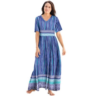 Only Necessities Plus Size Long Crinkle Cotton Lounger