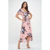 WEST K Women's Georgia Faux Wrap Dress with High-Low Hem and Tie Waist - 2 of 4