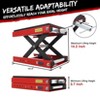 Motorcycle Lift Jack - 1200LBS Heavy Duty Scissor Stand with Wide Deck, Safety Pin, Versatile Application, Secure & Safe, Enhanced Protection - 2 of 4