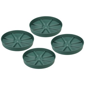 Unique Bargains Lightweight Sturdy Durable Stylish Appearance Plant Saucers 4 Pcs - 1 of 4