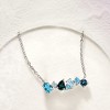 Ross-Simons 1.40 ct. t.w. Multi-Shaped Tonal Blue Topaz Necklace in Sterling Silver Size 18 - 3 of 4