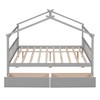 YOOCOZZ  Full Size Wooden Bed with House Design and Drawers - 4 of 4