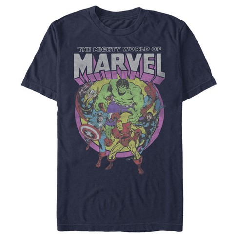 Men's Marvel Mighty World Of Avengers T-shirt : Target