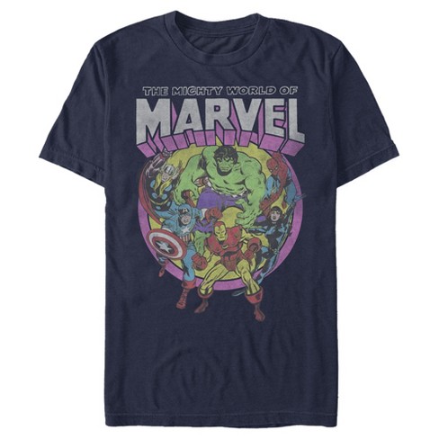 Men s Marvel Mighty World Of Avengers T shirt Target