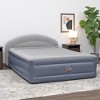 Bestway Tritech LoungeLux Headboard 33" Queen Air Mattress, Air Bed with Built-in AC Pump for Quick Inflation - 2 of 4