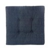 Gripper Non-Slip Square Bar Stool Cushion with easy closure Straps Set of 4 - 4 of 4