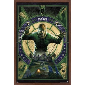 Trends International The Wolf Man - Illustration Framed Wall Poster Prints - 1 of 4