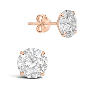 SHINE by Sterling Forever Sterling Silver Everyday Essential CZ Studs - 1 of 3