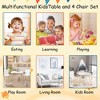 Kids Table and 2 Chairs Set, All-Purpose Toddler Desk for Study, Play, and Dining, Child-Safe Furniture for Home, Playroom, or Bedroom - 3 of 4