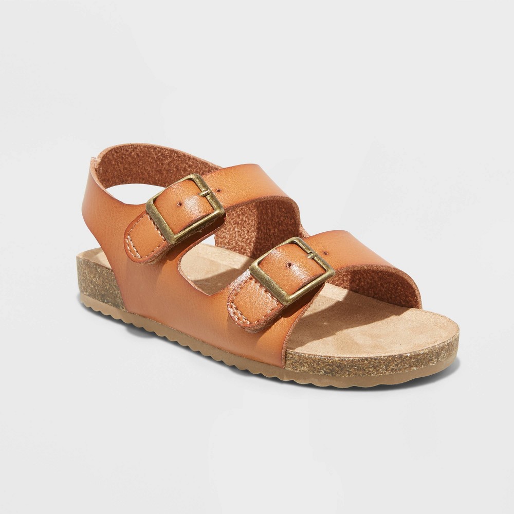 Toddler Reagan Footbed Sandals - Cat & Jack™ Cognac 5T