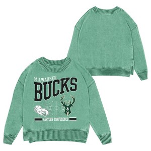 NBA Milwaukee Bucks Crew Fleece Sweatshirt - 1 of 3